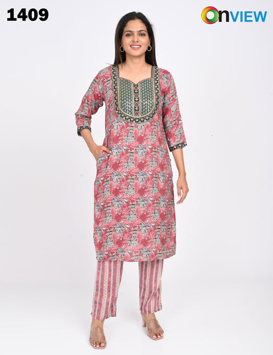 ONVIEW | 1409 | CAPSULE 2 PIECE SET WITH EMBROIDERY | PACK OF 6
