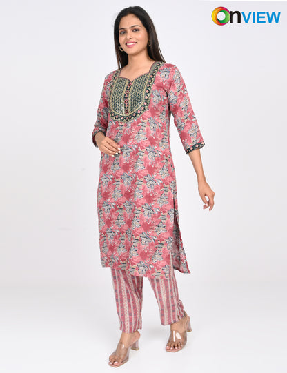 ONVIEW | 1409 | CAPSULE 2 PIECE SET WITH EMBROIDERY | PACK OF 6