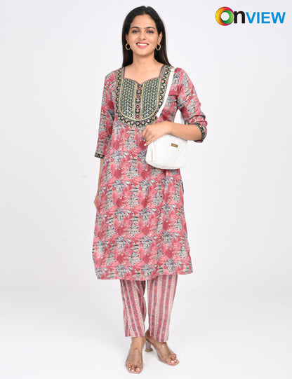 ONVIEW | 1409 | CAPSULE 2 PIECE SET WITH EMBROIDERY | PACK OF 6