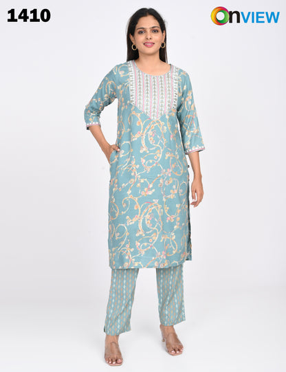 ONVIEW | 1410 | CAPSULE 2 PIECE SET WITH EMBROIDERY | PACK OF 6