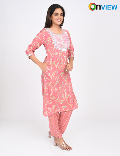 ONVIEW | 1411 | CAPSULE 2 PIECE SET WITH EMBROIDERY | PACK OF 6