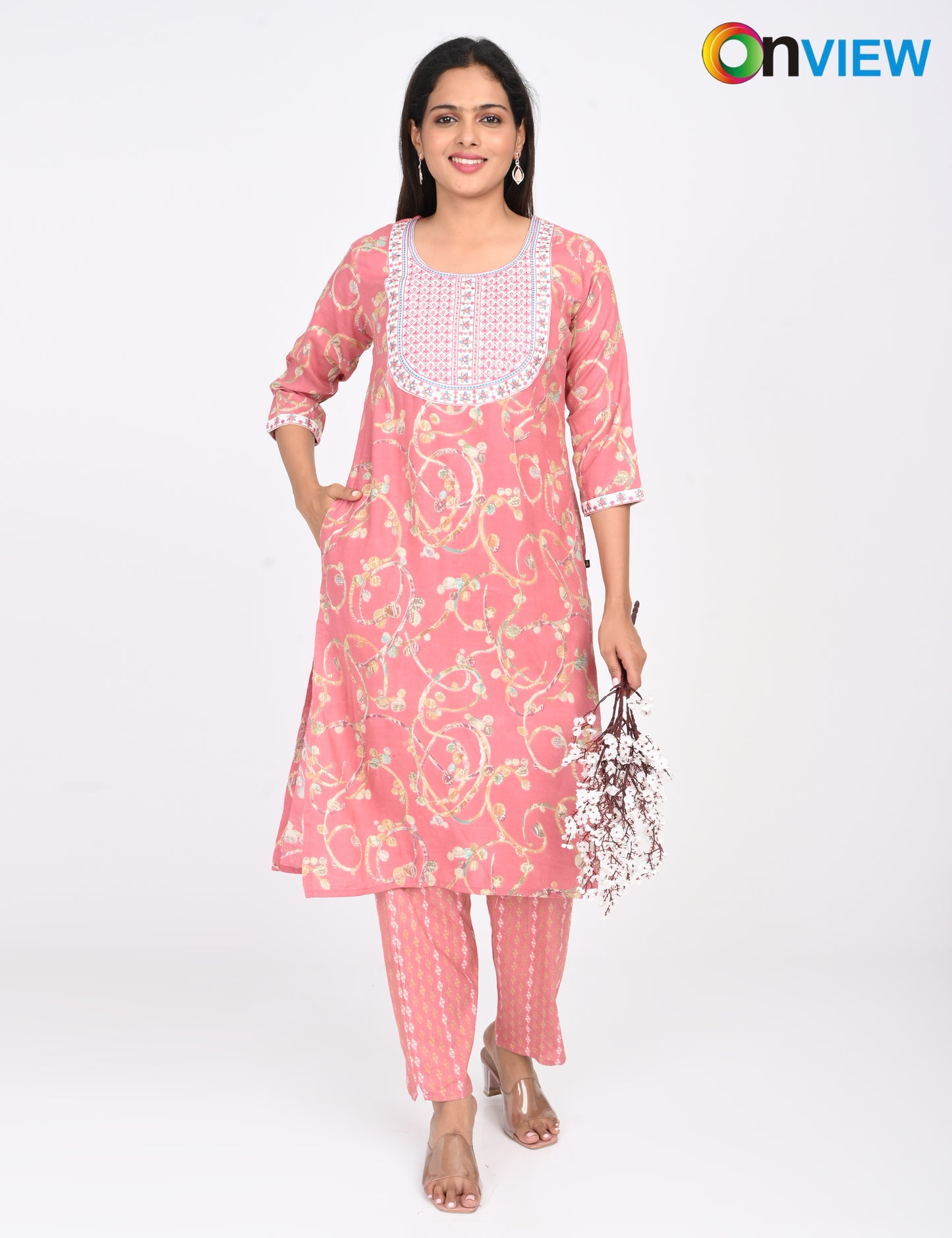 ONVIEW | 1411 | CAPSULE 2 PIECE SET WITH EMBROIDERY | PACK OF 6