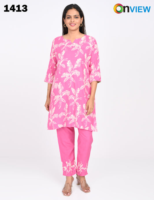 ONVIEW | 1413 | RAYON CO-ORD SET | PACK OF 4