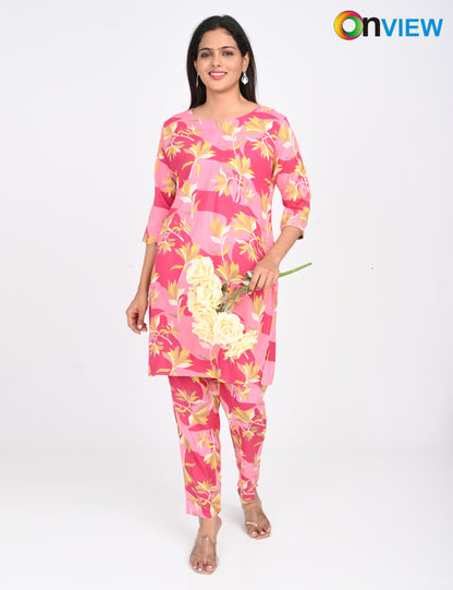 ONVIEW | 1415 | RAYON CO-ORD SET | PACK OF 4