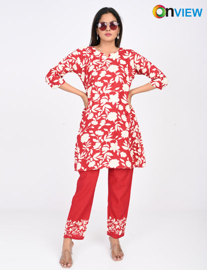 ONVIEW | 1416 | RAYON CO-ORD SET | PACK OF 4