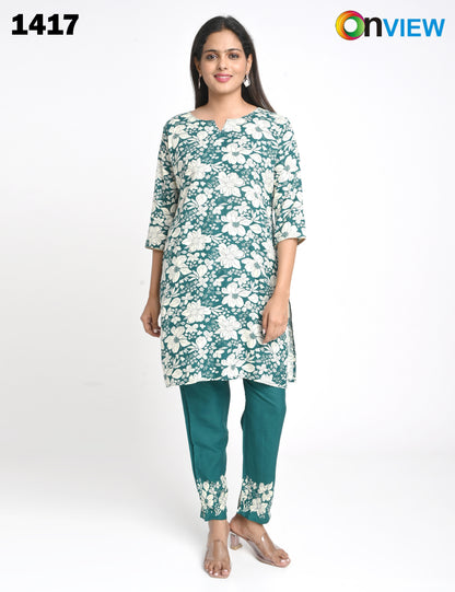 ONVIEW | 1417 | RAYON CO-ORD SET | PACK OF 4
