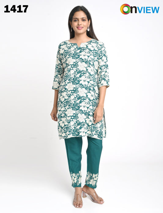 ONVIEW | 1417 | RAYON CO-ORD SET | PACK OF 4