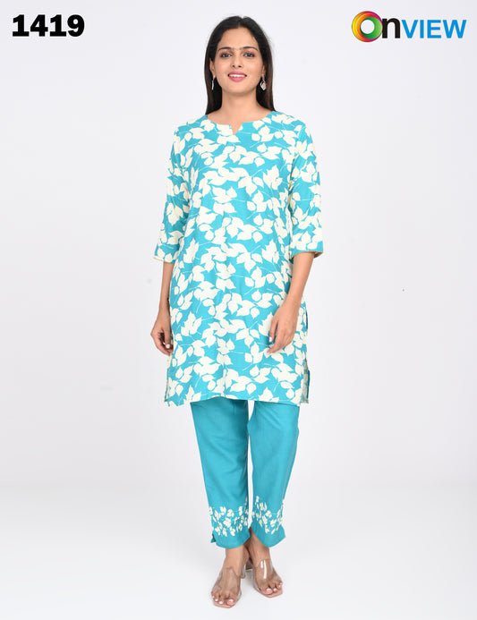 ONVIEW | 1419 | RAYON CO-ORD SET | PACK OF 4