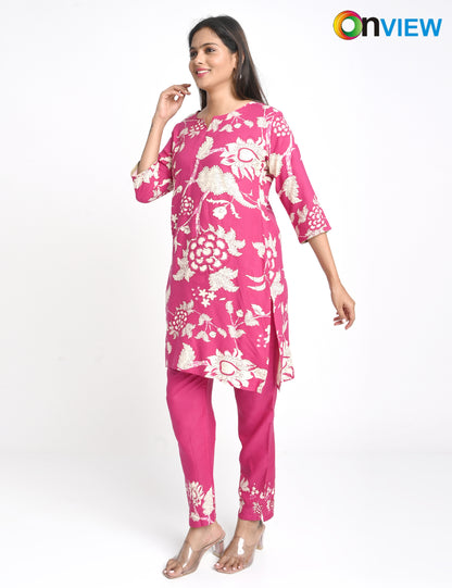ONVIEW | 1420 | RAYON CO-ORD SET | PACK OF 4