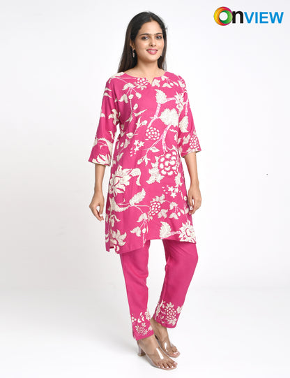 ONVIEW | 1420 | RAYON CO-ORD SET | PACK OF 4