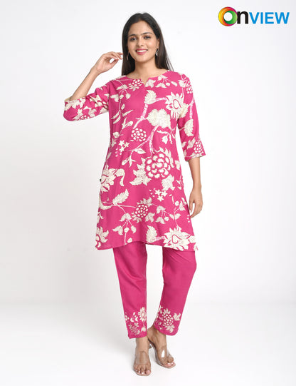 ONVIEW | 1420 | RAYON CO-ORD SET | PACK OF 4