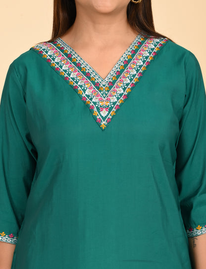 ONVIEW | 1436 | ROMAN SILK EMBROIDERY WITH BORDER | PACK OF 4
