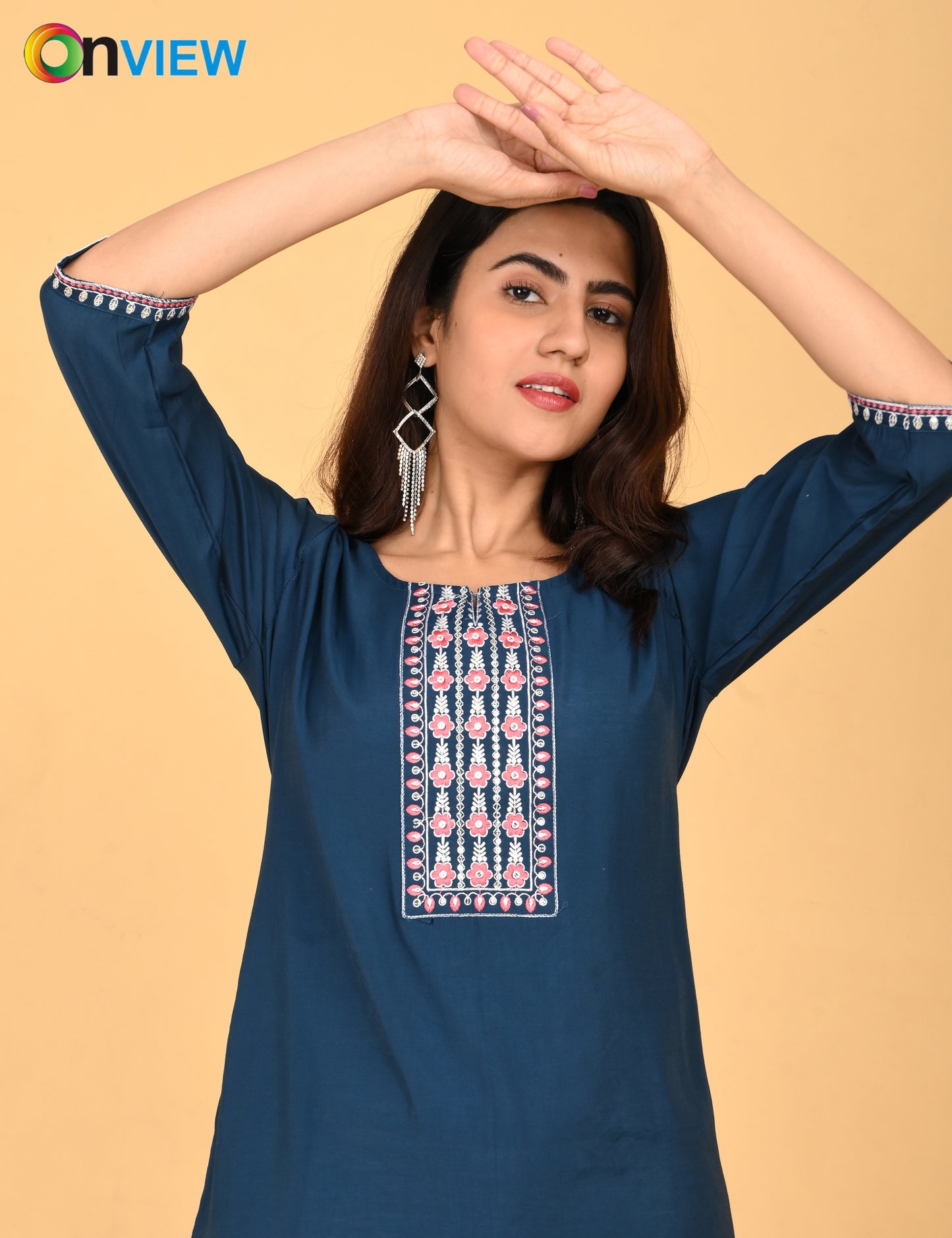 ONVIEW | 1477 | ROMAN SILK SMALL EMBROIDERY | PACK OF 4