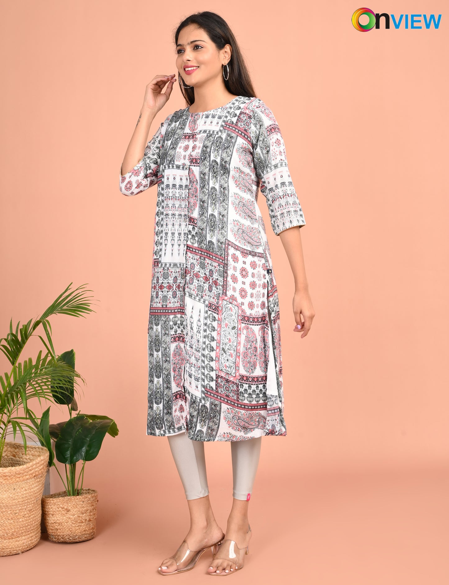 ONVIEW | 1480 | A LINE SIDE OPEN WITH LINING | PACK OF 4