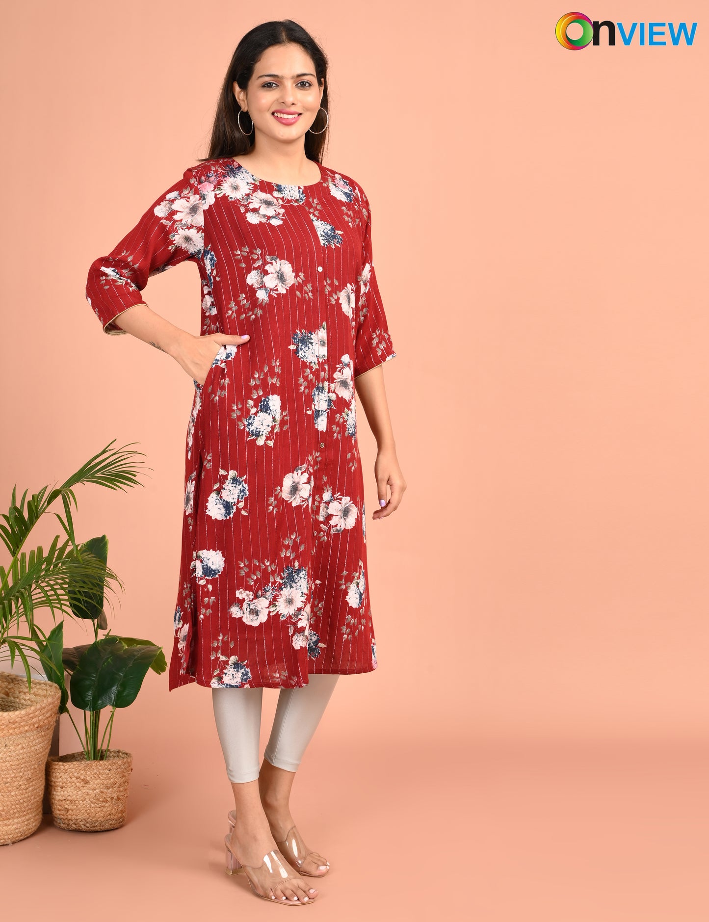 ONVIEW | 1485 | A LINE SIDE OPEN WITH LINING  | PACK OF 4