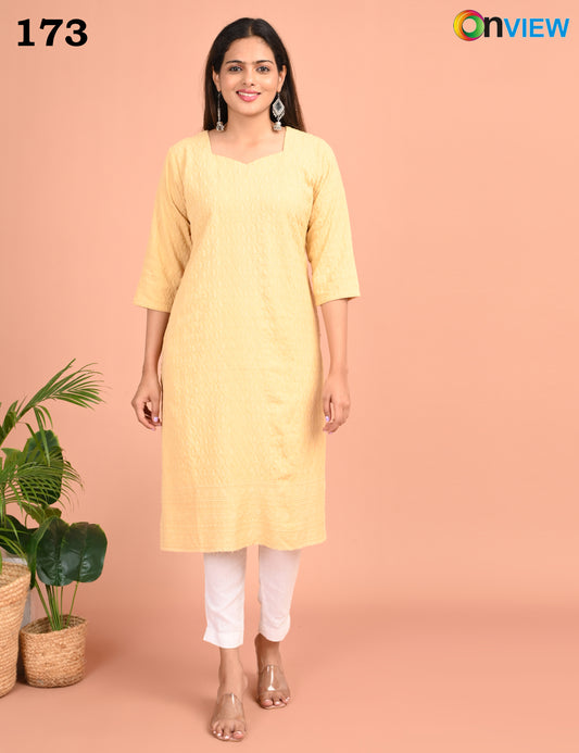 ONEVIEW | 173 | CHIKANKARI DESIGN NECK | PACK OF 4