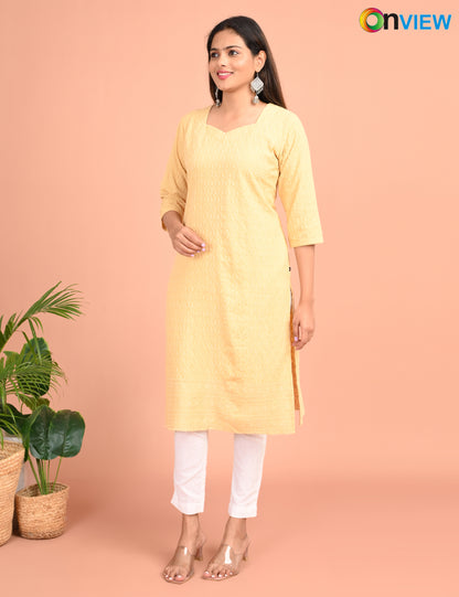 ONEVIEW | 173 | CHIKANKARI DESIGN NECK | PACK OF 4