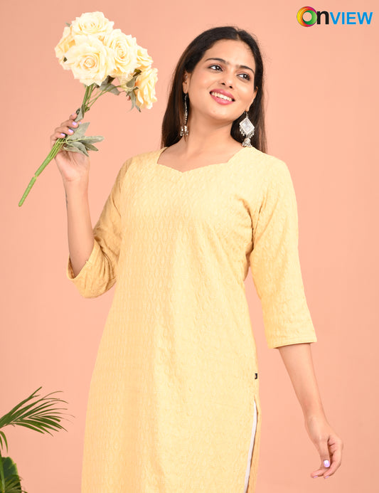 ONEVIEW | 173 | CHIKANKARI DESIGN NECK | PACK OF 4