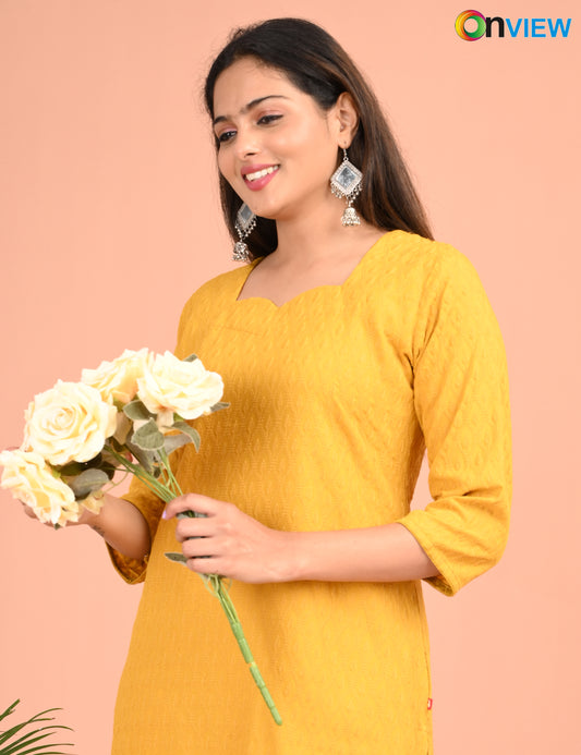ONEVIEW | 178 | CHIKANKARI DESIGN NECK | PACK OF 4