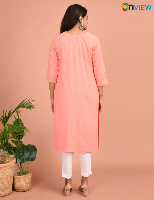 ONEVIEW | 179 | CHIKANKARI DESIGN NECK | PACK OF 4
