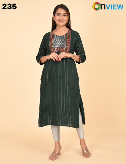 ONVIEW | 235 | BIG EMBROIDERY WITH LINING | PACK OF 6