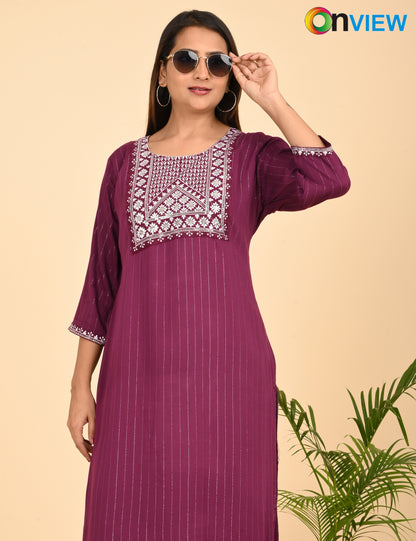 ONVIEW | 237 | BIG EMBROIDERY WITH LINING | PACK OF 6