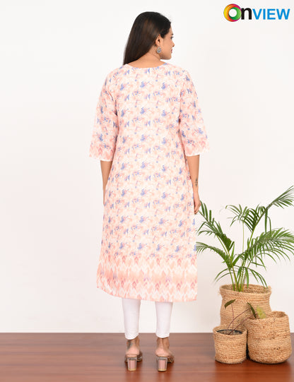 ONVIEW | 512 |  COTTON SEQUENCE WITH BORDER | PACK OF 4
