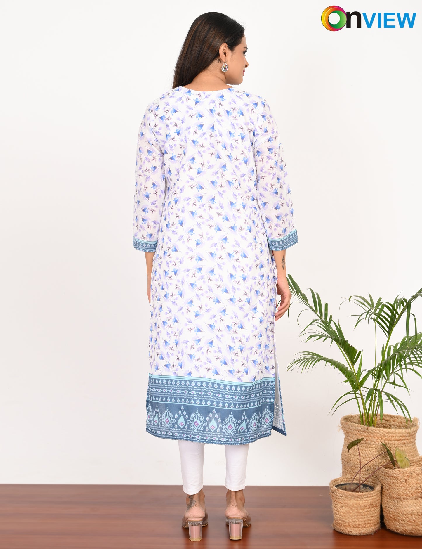 ONVIEW | 514 | COTTON SEQUENCE WITH BORDER | PACK OF 4