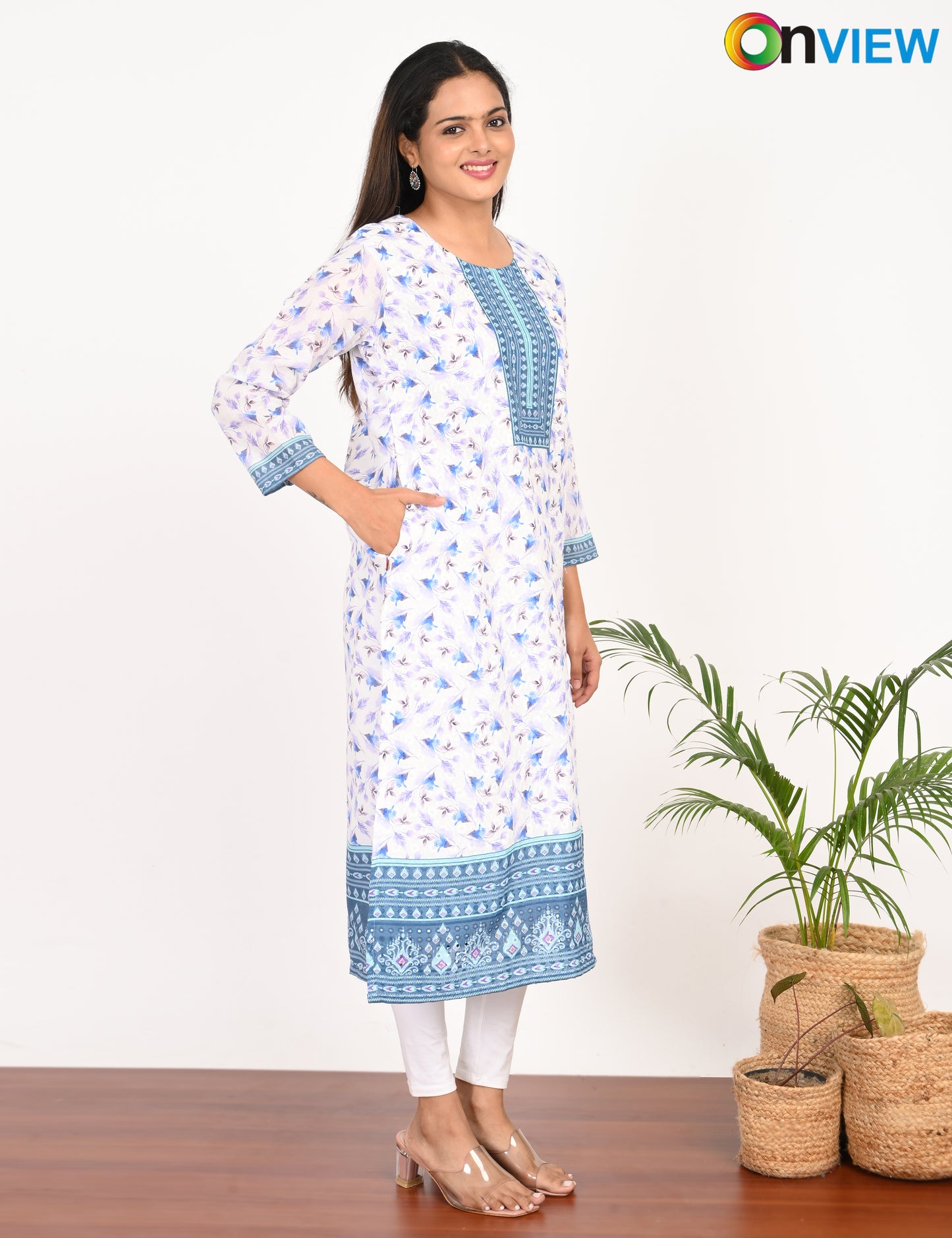 ONVIEW | 514 | COTTON SEQUENCE WITH BORDER | PACK OF 4