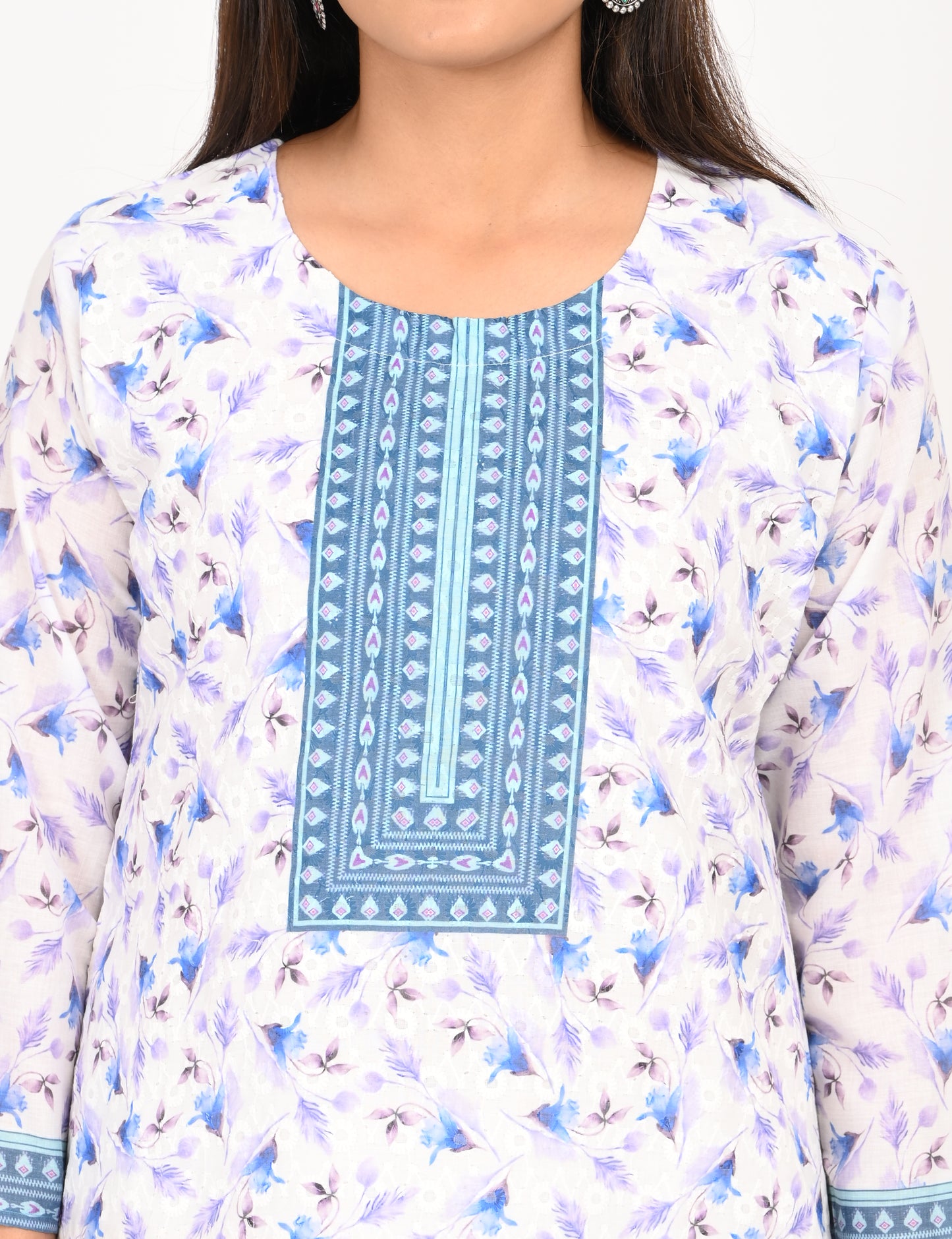 ONVIEW | 514 | COTTON SEQUENCE WITH BORDER | PACK OF 4