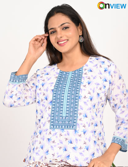ONVIEW | 514 | COTTON SEQUENCE WITH BORDER | PACK OF 4