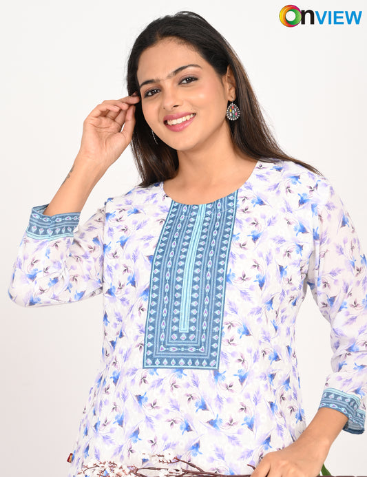 ONVIEW | 514 | COTTON SEQUENCE WITH BORDER | PACK OF 4