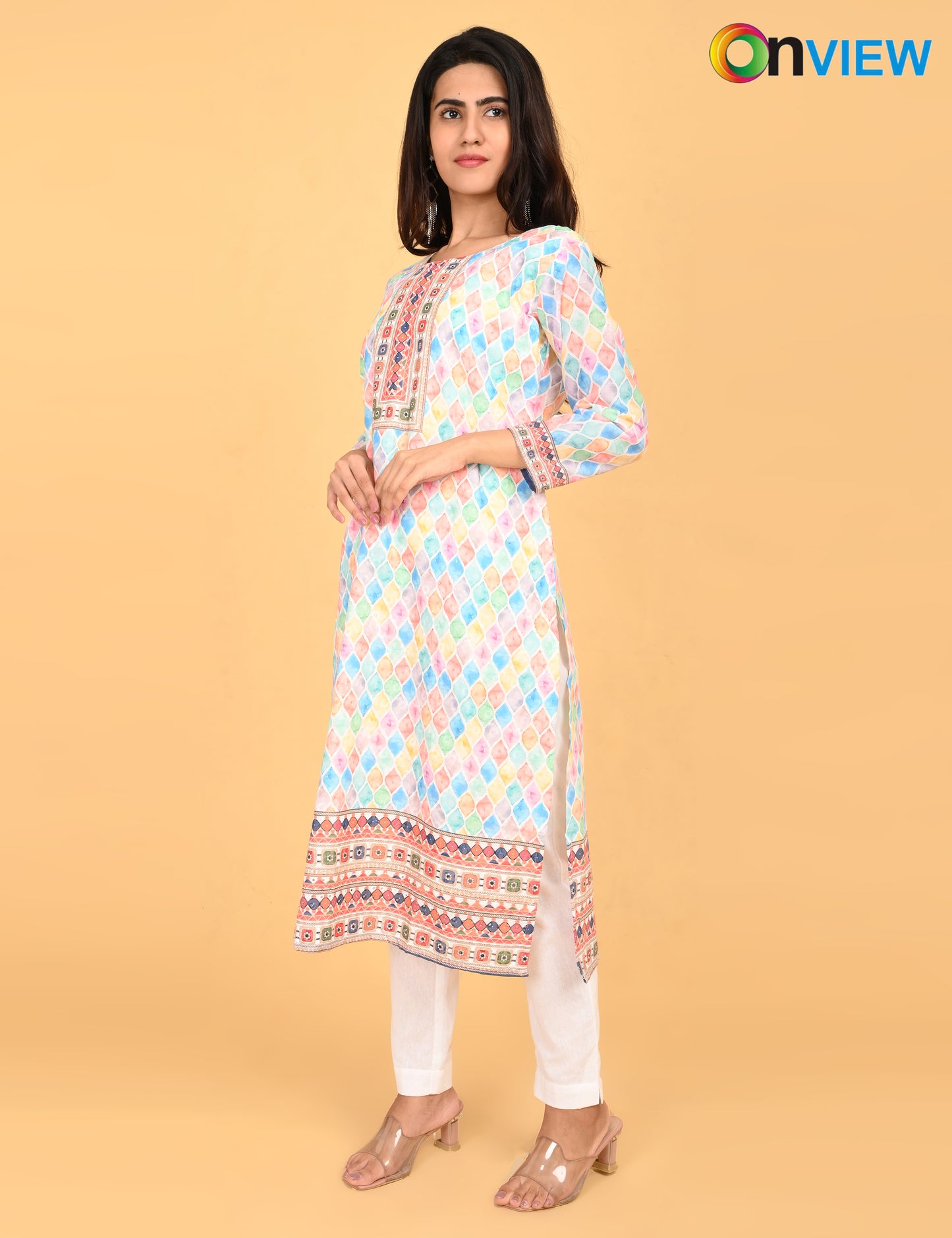 ONVIEW | 526 | COTTON CHIKANKARI WORK DIGITAL PRINT | PACK OF 4