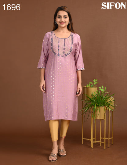 ONVIEW | 696 | ROMAN SILK BIG EMBROIDERY | PACK OF 6