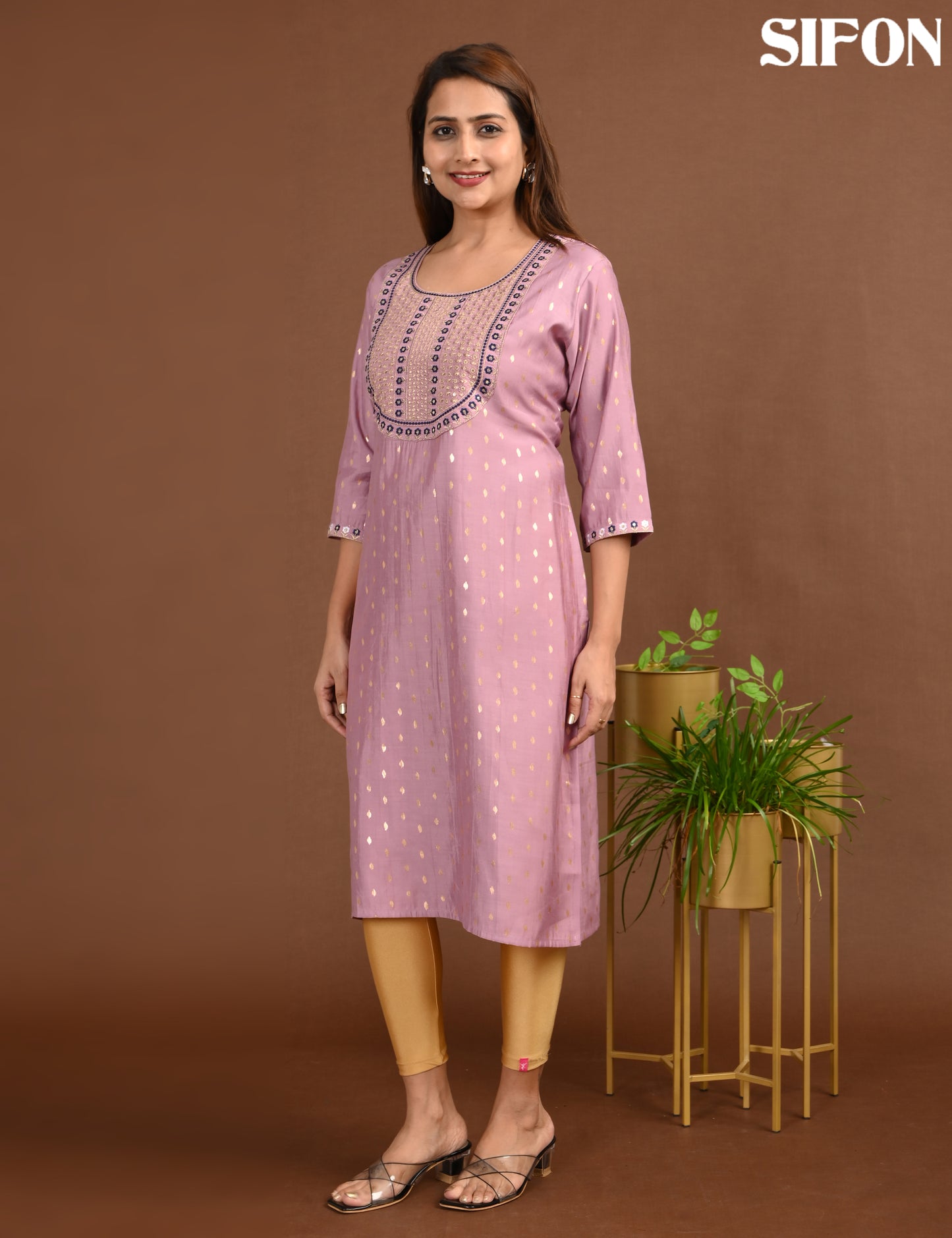 ONVIEW | 696 | ROMAN SILK BIG EMBROIDERY | PACK OF 6