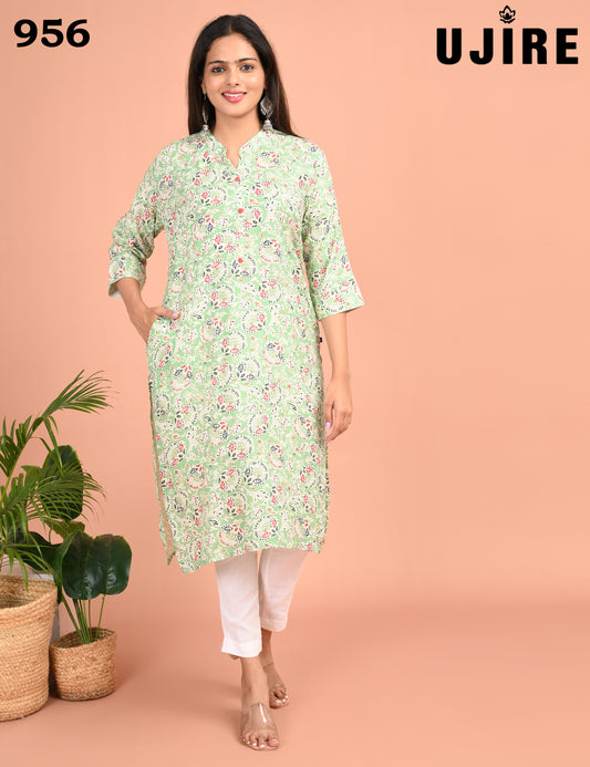 UJIRE | 956 | COLLAR NECK WITH POCKET | PACK OF 4