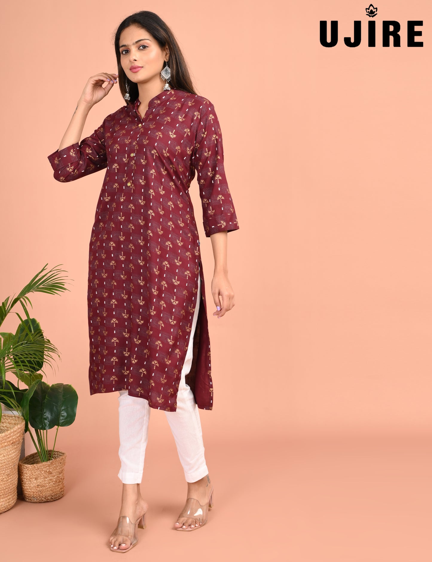 UJIRE | 959 | COLLAR NECK WITH POCKET | PACK OF 4